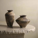 Ceramic Vase Coarse Ceramic Vase Flower Arrangement Retro Handmade Wabi Sabi Style Dry Flowers Zen Flower Arrangement