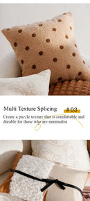 30x50/45x45CM Light Luxury Throw Pillow Cover Brown French Stamping Waist Cushion Cover Decor Home Decorative Pillowcase