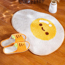 Cute Bath Mat Bathroom Non-slip Soft Rug For Showers Creative Eggs Plush Microfibre Super Absorbent Plush Rug Kids Bedroom Decor