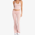 2 Pieces Yoga Set Gym Set Workout Clothes for Women High Waist bell-bottoms Sports Bra Suit Female Clothing Women Tracksuit vest