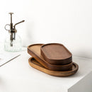 NEW Tableware Solid Wood Round Dessert Plate Japanese-style Wooden Tray Snack Plate Dried Fruit Plate Wooden Plate