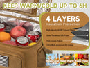Outdoor Tactical Thermal Cooler Bag Heavy Duty Lunch Box Work Leakproof Insulated Durable Lunch Bag for Men Meal Camping Picnic