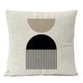 Black Geometric Pillow Cover Home Decor Arch Line Boho Bohemia Throw Pillow Case Modern Living Room Decorative Sofa Cushion