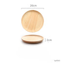 Japanese-Style Wooden Tray Oak Afternoon Tea Dessert Plate Pastry Wooden Dish Kitchen Storage Tray