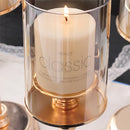 European style glass candle holder decoration light luxury home romantic candlelight dinner decoration