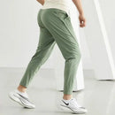 Ice Silk Sports Pants Leisure Sports Summer Running Fitness Pants Light and Thin Elastic Quick Drying Jogging Crop Pants
