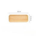 Japanese-Style Wooden Tray Oak Afternoon Tea Dessert Plate Pastry Wooden Dish Kitchen Storage Tray
