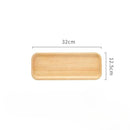 Japanese-Style Wooden Tray Oak Afternoon Tea Dessert Plate Pastry Wooden Dish Kitchen Storage Tray