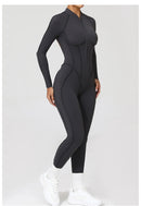 Yoga Suit Gym Set Women Training Sportswear Fitness Long Sleeved Sports Jumpsuit Women Push Up Female Workout Clothes Bodysuits
