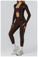 Yoga Clothes Set 2/3PCS Sportswear Gym Outfits Women Sports Set High Waist Leggings Fitness Suit Running Bra Workout Tracksuit