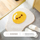 Cute Bath Mat Bathroom Non-slip Soft Rug For Showers Creative Eggs Plush Microfibre Super Absorbent Plush Rug Kids Bedroom Decor