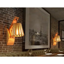 Modern Minimalist Fixture Bedside Decorative Hollow Idyllic Kitchen Wood Single Head Wall Lamp