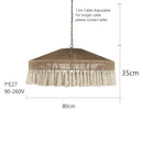 Nordic LED Chandelier Chandelier With Tassels For Bedroom Living Room Kitchen Shop Handmade Rustic Pendant Lamps