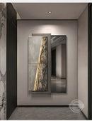 Creative Luxe Mirror Rectangle Frame Salon Aesthetic Mirror Ornament Makeup Espelho Grande Para Quarto House Accessories
