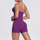 Yoga Shorts Sets Shockproof Sports Women Yoga Vest With Built In Bra Fitness Top Gym Beautiful Back Running Workout