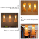 Japanese Bamboo Chandelier Chinese Style Rattan Woven Hanging Light Ceiling Lamp for Home Cafe Bar Decorate Restaurant Lighting