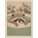Japanese Bathroom Art Poster Cute Animals in Bathtub Canvas Printed Decorative Painting, Used for Bathroom Decoration, Frameless
