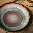 9-inch Irregular Ceramic Dishes Vintage Pasta Dish Ceramic Dishes Household Salad Plate Kitchen Soup Plate Ceramic Dishes