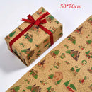 1PC Christmas Gift Wrapping Paper DIY Crafts Kraft Paper for Christmas New Year Party Packaging Decoration