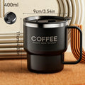 WORTHBUY 304 Stainless Steel Double Wall Insulated Coffee Cup With Handle Portable Students Leak-proof Water Cup Milk Coffee Mug
