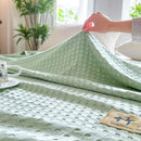 100% Bamboo Fiber Blanket Cooling Antibacterial Towel Quilt Summer Solid Color Bedding For Children Single Double Bed Blanket