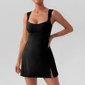 Fitness Suits Yoga Jumpsuits with Chest Pads Tennis Running Short Skirts Sportswear for Women Gym Sports Sets Workout Bodysuits