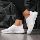 Women's Shoes Lightweight Breathable Mesh Slip-On Sneakers Black White Sport Running for Casual Party Fashion Ladies Shoes