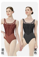 Retro Ballet Leotard Women New Design Spliced Gymnastics Bodysuit Dance wear Adult Elegant Female Yoga Clothing