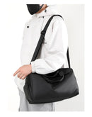 Solid Fitness Bags Zipper Large Capacity Oxford Travel Bags  Thickened Fabric High Capacity Waterproof Luggage Sports Bags