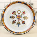 Thickened Enamel Tea Plates Saute Spicy Chicken Iron Porcelain Plates Soup Plate Fish Plates Fruit Flower Bowls Salad Bowl Ins