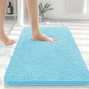 HAPIHAPPY New Chenille Bathroom Rug Mat Extra Soft Thick Absorbent Shaggy Bath Mats Non-Slip Machine Wash Dry Plush Bath Rugs