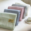 100% Bamboo Fiber Blanket Cooling Antibacterial Towel Quilt Summer Solid Color Bedding For Children Single Double Bed Blanket