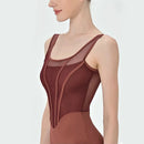 Retro Ballet Leotard Women New Design Spliced Gymnastics Bodysuit Dance wear Adult Elegant Female Yoga Clothing