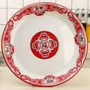 Thickened Enamel Tea Plates Saute Spicy Chicken Iron Porcelain Plates Soup Plate Fish Plates Fruit Flower Bowls Salad Bowl Ins