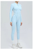 Yoga Suit Gym Set Women Training Sportswear Fitness Long Sleeved Sports Jumpsuit Women Push Up Female Workout Clothes Bodysuits
