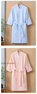 100% Cotton Kimono Bathrobe Gown Spring Autumn New Robe Home Dressing Gown Spring Autumn New Sleepwear Loungewear Negligee