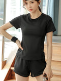 Running set for women summer fitness wear yoga exercise  popular quick-drying thin slimming breathable outdoor morning run