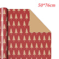 1PC Christmas Gift Wrapping Paper DIY Crafts Kraft Paper for Christmas New Year Party Packaging Decoration