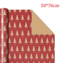1PC Christmas Gift Wrapping Paper DIY Crafts Kraft Paper for Christmas New Year Party Packaging Decoration