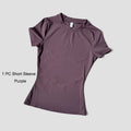 Sports Sets Fitness Hip-lifting Tight Top Short Sleeve Running Workout Gym Shorts Tracksuits For Women Breathable Sports Suits