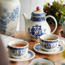 Vintage ceramic coffee cups and plates, English romantic dining plates, teapot cups and plates set, exquisite afternoon tea cups