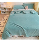 Home Textiles Flannel Blanket Air Conditioning Blanket Thin Spring Summer Fleece Blanket Office Nap  Blanket Multi-size Optional