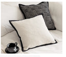 Black and White Retro Light Luxury Cushion Cover Chenille Jacquard Pillow Covers Decorative 2025 New Home Throw Pillow Case