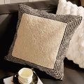 French Retro Waist Cushion Cover 45x45 Bow Embroidery Black and White Striped Throw Pillow Case Living Room Bed Sofa Home Decor