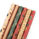 Retro Single-sided Wrapping Paper Kraft Christmas New Year Gift Packaging Paper DIY Craft Paper for Party Birthday Holiday