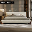 Customized Fabric Bed with Soft Back Modern Design Tatami Beds King Size Bed Queen Size Bed with Solid Wood Frame