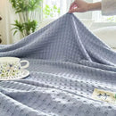 100% Bamboo Fiber Blanket Cooling Antibacterial Towel Quilt Summer Solid Color Bedding For Children Single Double Bed Blanket