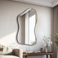 Large Size Full Body Mirror Standing Art Wall Luxury Irregular Frame Accent Unique Mirror Xenomorph Espelhos Trendy Furniture