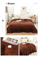 Coral Fleece Blankets For Beds 300gsm Spring Summer Soft Fluffy Faux Fur Mink Throw Solid Sofa Cover Bedspread Plaid Blankets