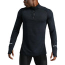 Mens Sports T-Shirt Sportswear Long Sleeve Running Gym Compression Shirt Half-zip Pullover Top Stand-up Collar Men Workout Tee